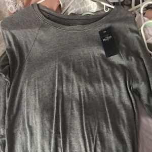 Long Sleeve Gray Hollister Tee